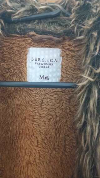 Abrigo marrón con pelo