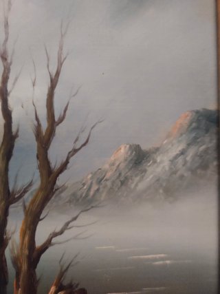 Cuadro Vintage Paisaje 112cm x 25'5 cms