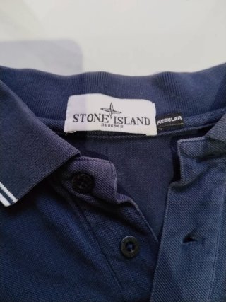 Polo Stone Island Azul