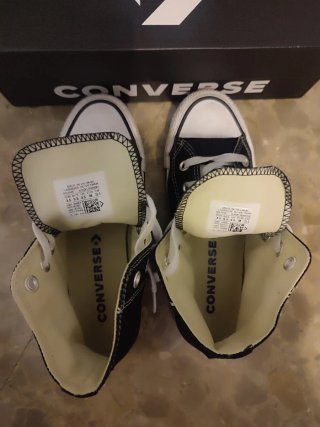 Zapatillas Converse Altas Negras y Blancas