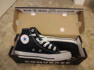 Zapatillas Converse Altas Negras y Blancas