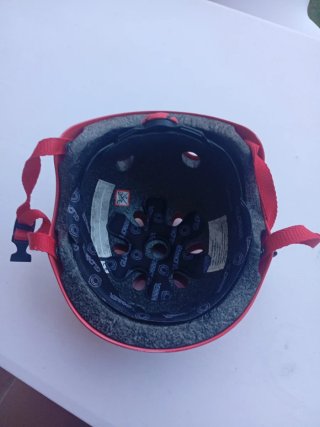 Casco infantil rojo 54 cm XS/S