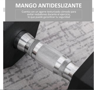 Mancuerna Hexagonal 12.5 kg Hierro Fundido