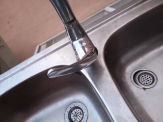 Fregadero doble de cocina metálico