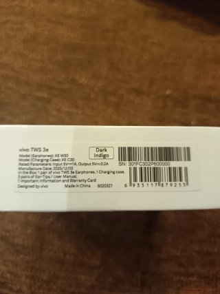 Auriculares inalámbricos Vivo TWS 3e negros