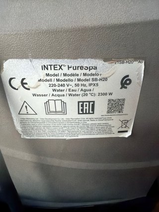 Depuradora Intex PureSpa Beige/Gris