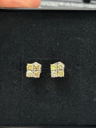 Pendientes Oro 18k Diamantes 0.93Ct IGI