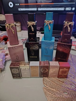 Lote 4 Perfumes Vesuvio Mujer Hombre. Más 6 pequeñ