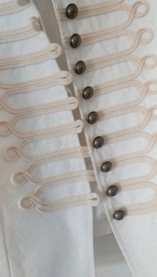 Chaqueta Zara Alamares Blanca