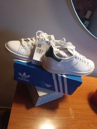 Zapatillas Adidas Stan Smith Mujer Blancas y Verde