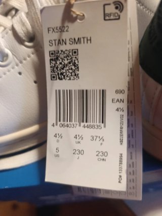 Zapatillas Adidas Stan Smith Mujer Blancas y Verde