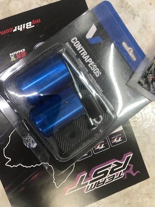 Contrapesos Manillar Suzuki Azul