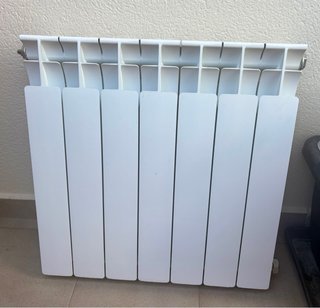 Radiador blanco de aluminio