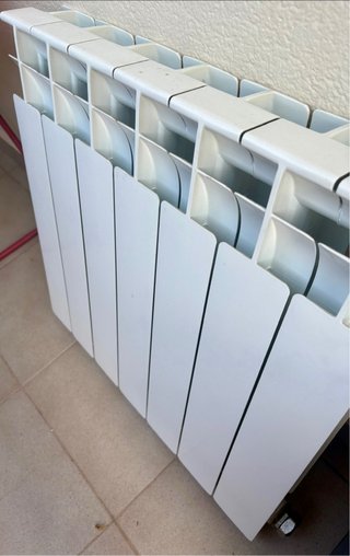 Radiador blanco de aluminio