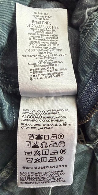 Bermuda Quiksilver Niño Talla 12 Años