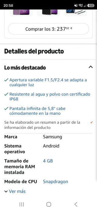 Samsung Móvil Rosa/Morado (Pantalla Rota)