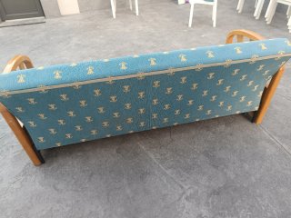 Sofá cama madera pino.