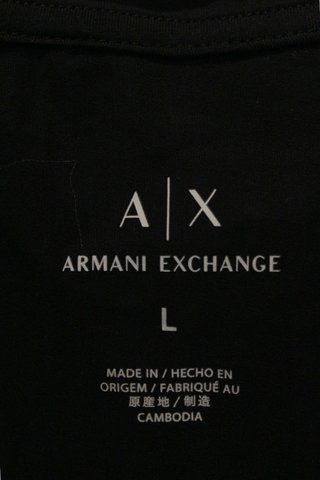 Camiseta Emporio Armani AX Negra