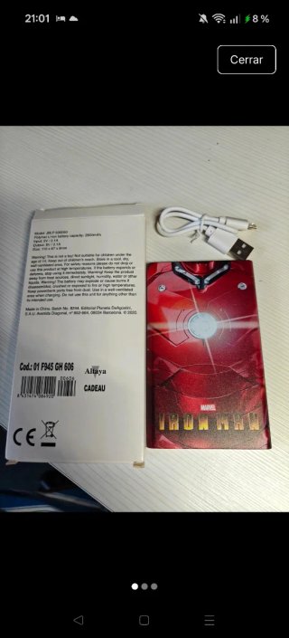 Batería portátil Marvel