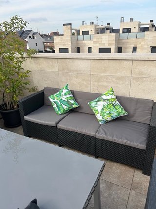 Conjunto de sofás de exterior ratán