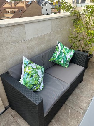Conjunto de sofás de exterior ratán