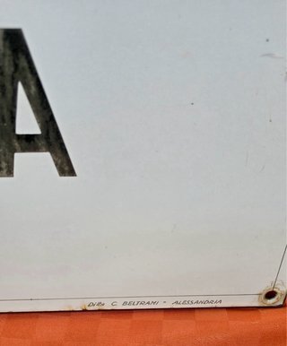 Insegna Smaltata Vintage Associazione Artigiani