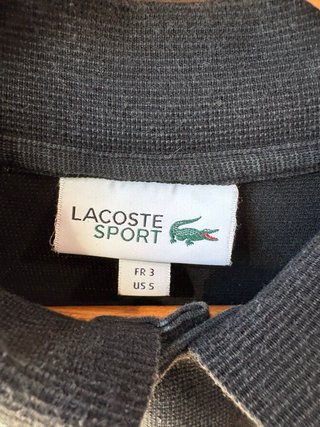 Polo Lacoste Negro Talla XS