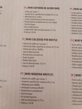 Mini Piastra per Waffle