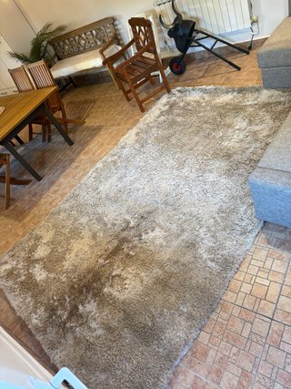 Alfombra Grande Beige y Marrón 200x300