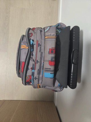 Mochila Toto Gris Multicolor Gran Capacidad