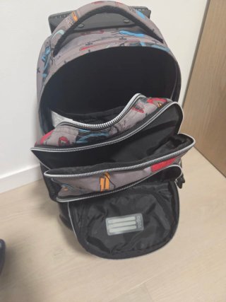 Mochila Toto Gris Multicolor Gran Capacidad