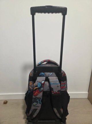 Mochila Toto Gris Multicolor Gran Capacidad