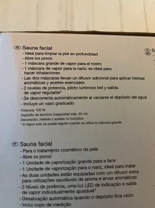 Silver Crest Sauna Facial Vapor