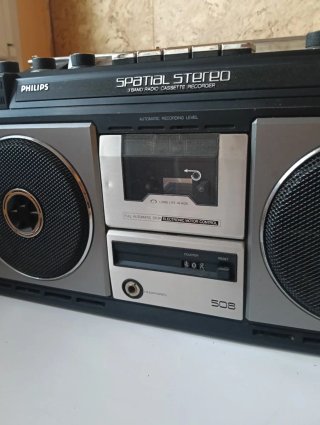 Radio Cassette Vintage Philips Spatial Stereo 508