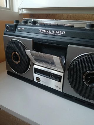 Radio Cassette Vintage Philips Spatial Stereo 508