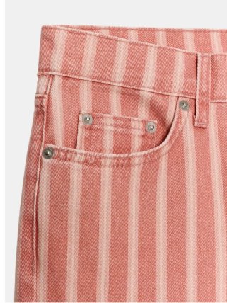 Pantalón Zara rayas rosa