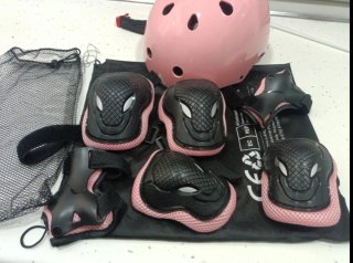 Kit Protección Patines/Patinete/Bici Rosa