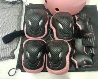 Kit Protección Patines/Patinete/Bici Rosa