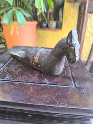 Tope de Puerta Caballo Vintage Madera