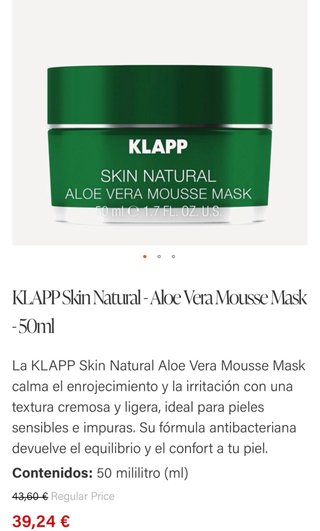 Klapp Aloe Vera Hydration Set Crema y Mascarilla