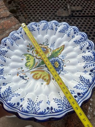 Lote 3 Piatti Ceramica Talavera de la Reina 25 cm