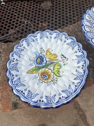 Lote 3 Piatti Ceramica Talavera de la Reina 25 cm