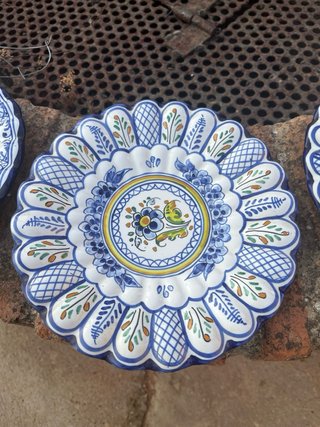 Lote 3 Piatti Ceramica Talavera de la Reina 25 cm