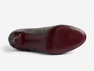 Zapatos de tacón Sa grises y rojos