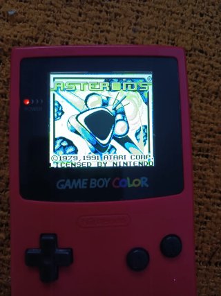 Juego Asteroids Game Boy