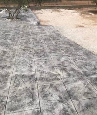 Hormigón impreso liso