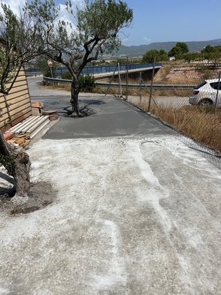 Hormigón impreso liso