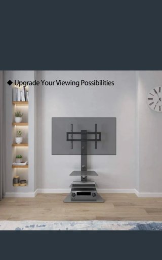 Soporte TV con estantes y base