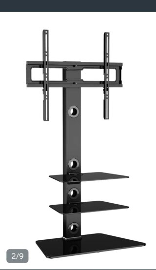 Soporte TV con estantes y base