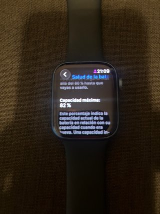 Apple Watch Series 7 45mm azul+2 cables cargador.